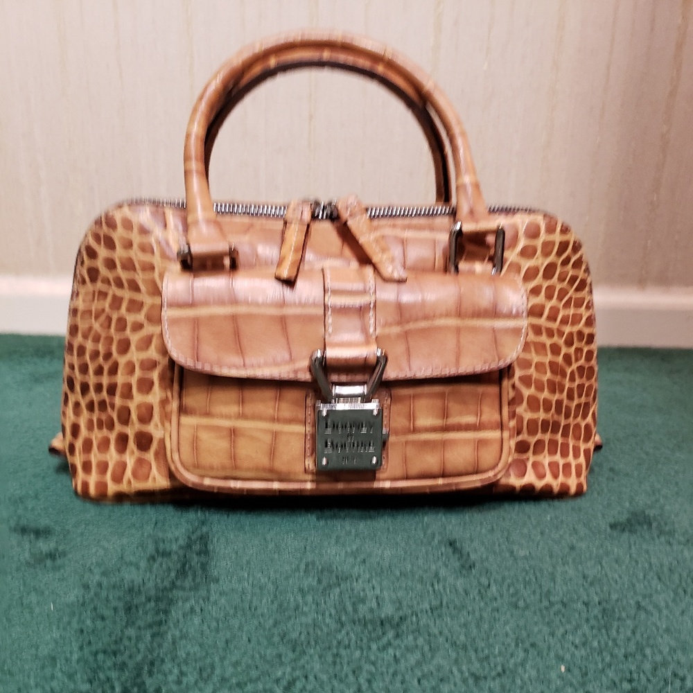 SOLD DOONEY & BOURKE CROCO SATCHEL MSRP: $248.00